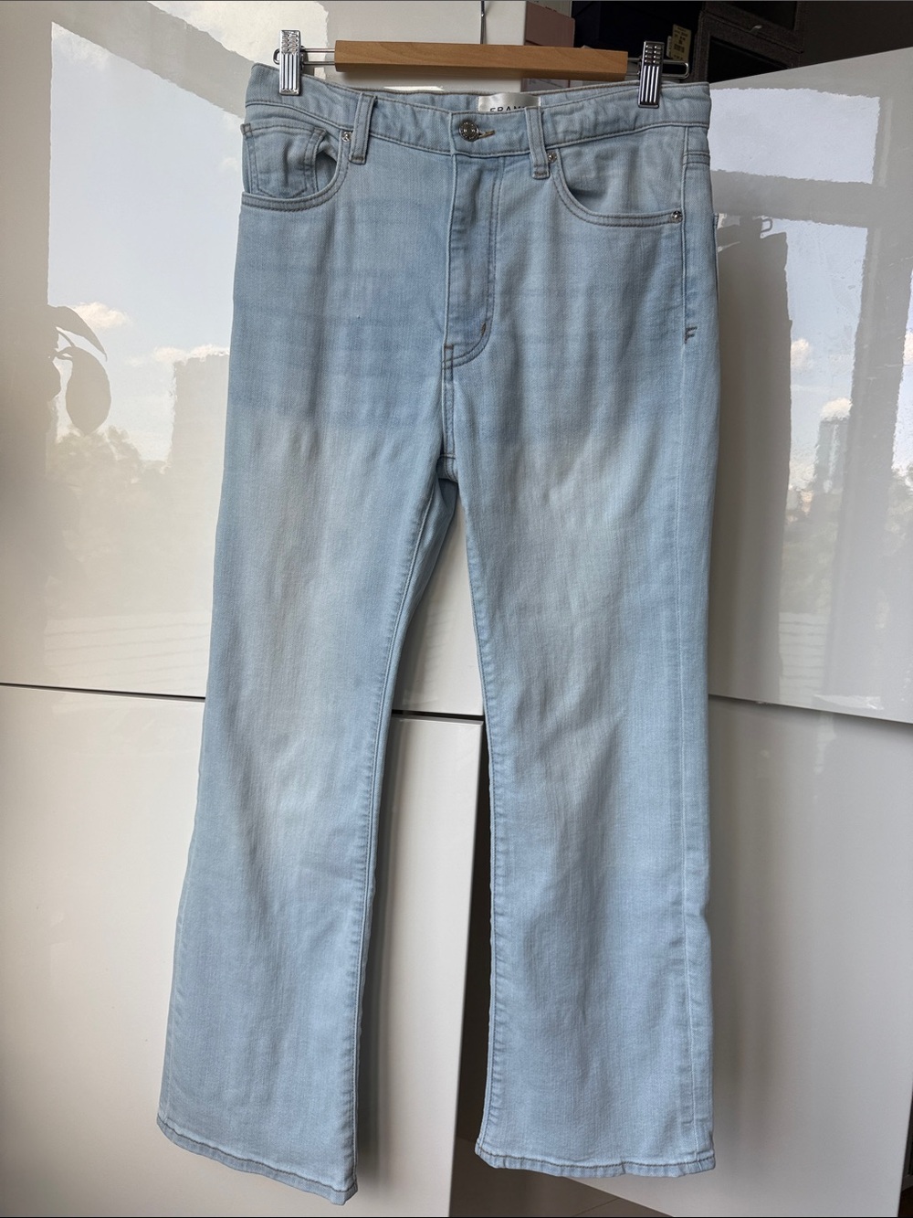 Frame Denim Light Wash Flare Jeans